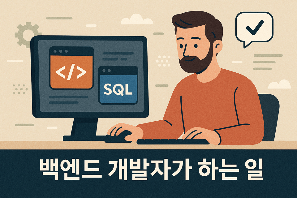 백엔드 개발자 일러스트